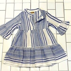 Beautiful white and blue Girl Dress size 2
